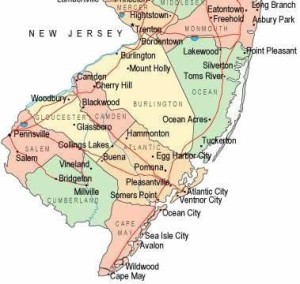 NJ Map South Jersey